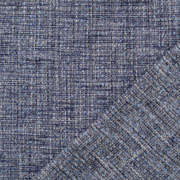 Tweed Bouclé - Iwona - blue
