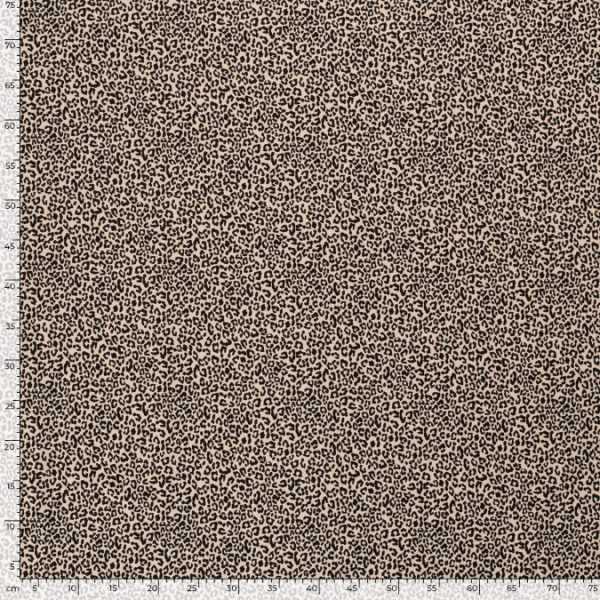 RESTSTÜCK 0,30m !!! - Jersey - Roara Leo - sand/black