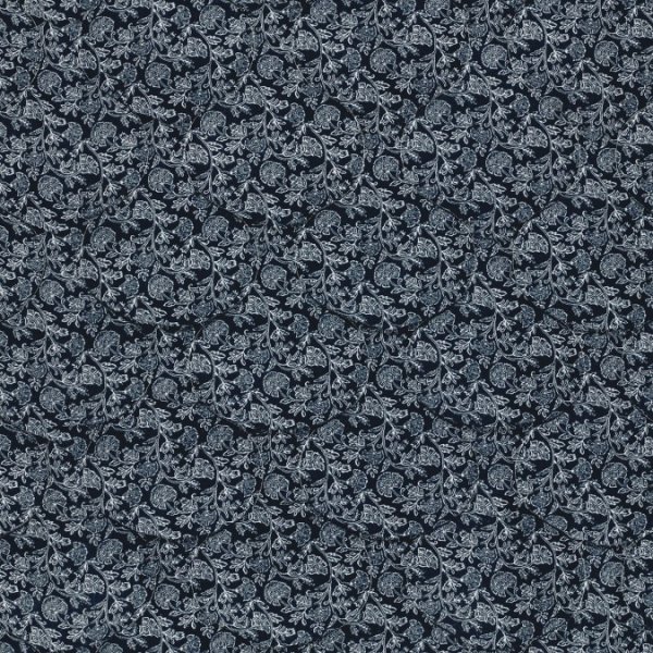 Doubleface Musselinstepper - Ottilie - blau/ecru/navy