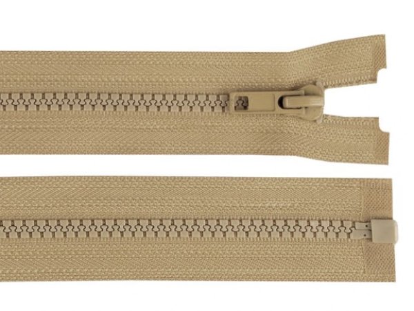 Reißverschluss - 45 cm - teilbar - beige