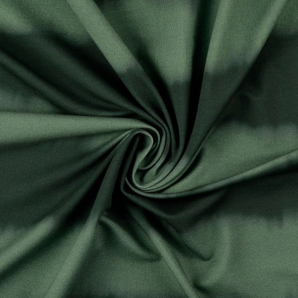 French Terry - Batik Streifen - dunkelgrün