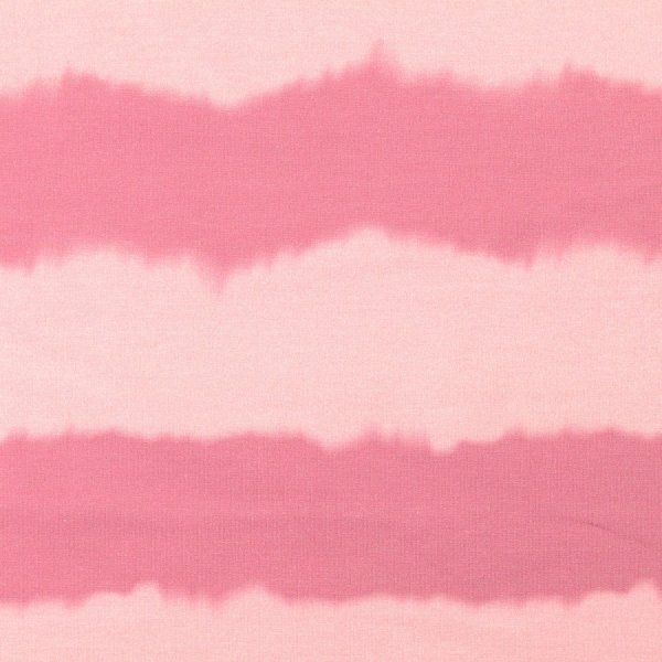 French Terry - Batik Streifen - altrosa