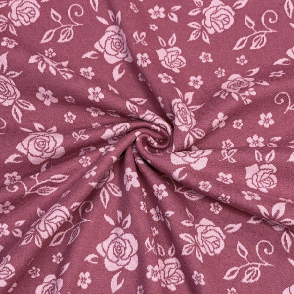 Bio Jacquard - Wilde Rose - rose - Lillestoff