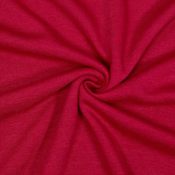Viskose Strick Jersey - Merino Touch - uni - red