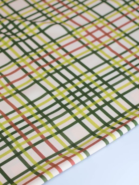 Viskose Twill mit LENZING™ ECOVERO™ Fasern - Vila Grid - willow grove - Mind the Maker