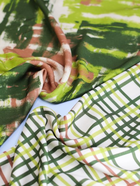 Viskose Twill mit LENZING™ ECOVERO™ Fasern - Videy Brush - willow grove - Mind the Maker