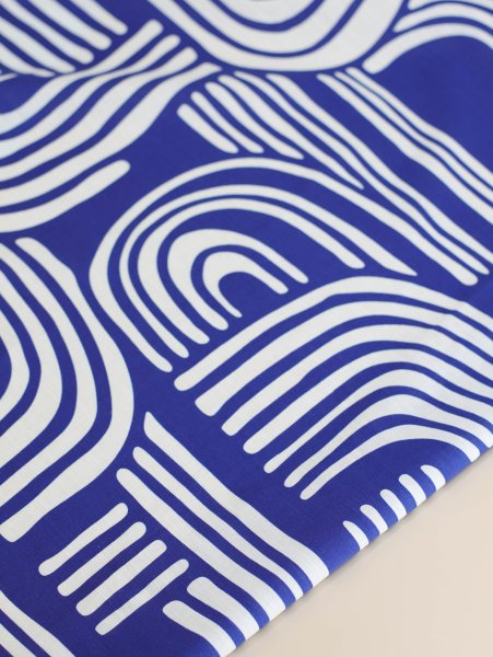 Baumwoll Leinen - Over the Rainbow - cobalt blue - Mind the Maker