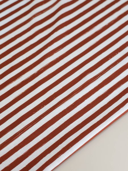 Baumwoll Leinen - Lined up - sienna - Mind the Maker