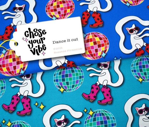 Bio Sweat - Dance it Out -  Col.1 blau - Choose your Vibe - Hamburger Liebe - Albstoffe
