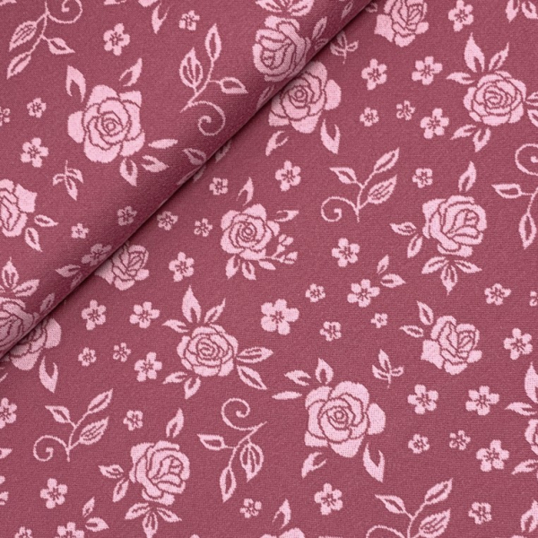 Bio Jacquard - Wilde Rose - rose - Lillestoff