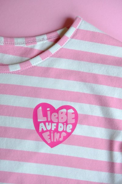 Bio Ringeljersey - A83/A45 - rosa scuro/meringa - Summer Stripes - Hamburger Liebe - Albstoffe