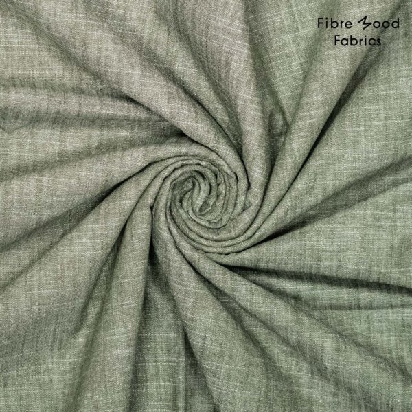 Baumwoll Leinen - melange green - Fibremood No. 33