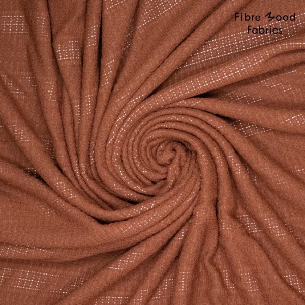 Lochstrick - uni - brown - Fibremood No. 39
