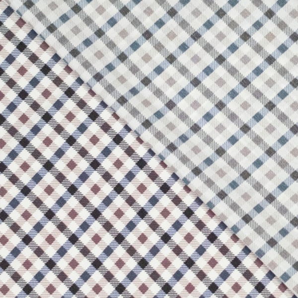 Baumwoll Trench - check - blau/weiß - Fibremood Special No. 5