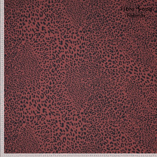 Funktionsstoff - Leopard - red - Fibremood Spezial No. 4