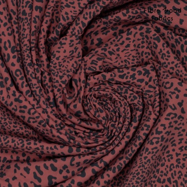 Funktionsstoff - Leopard - red - Fibremood Spezial No. 4