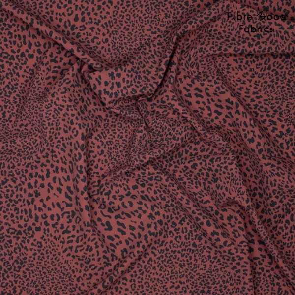 Funktionsstoff - Leopard - red - Fibremood Spezial No. 4