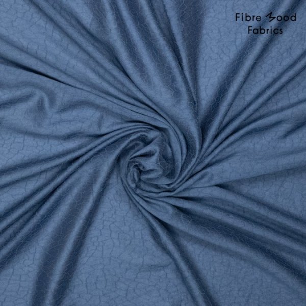 Tencel™ - Crinckle Jacquard - blue - Fibremood No. 38