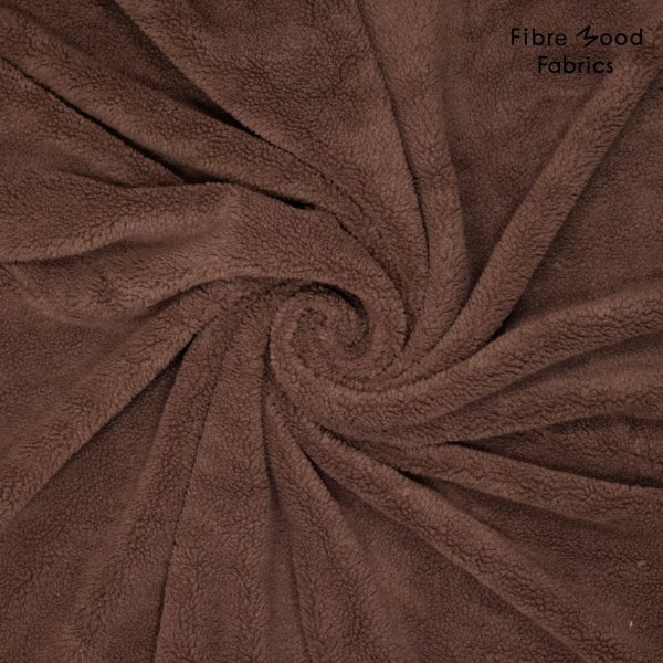 Teddyplüsch - uni - bordeaux - Fibremood Spezial No. 4