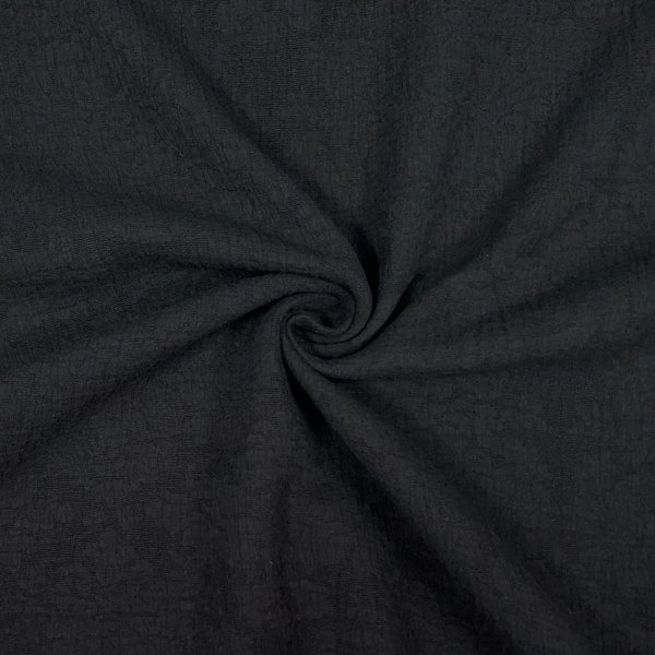 Baumwoll Leinen Jacquard - Erica - black