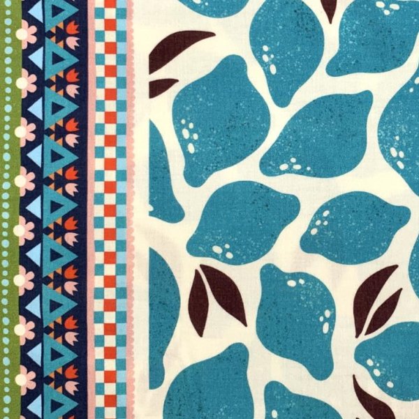 RESTSTÜCK 0,30m !!! - Bio Jersey - Limone - Col. 04 - türkis - Al Lago - Hamburger Liebe - Albstoffe