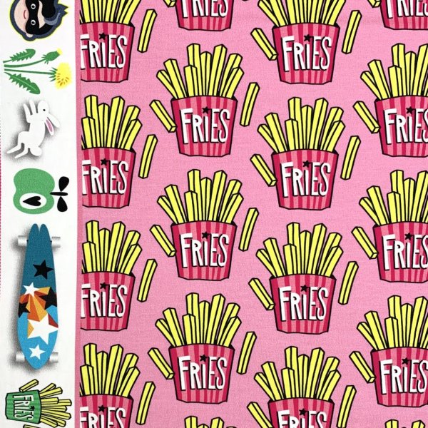 Bio Sweat - OMG Fries - Col. 03 - rosa - Classic No. 1 - Hamburger Liebe - Albstoffe