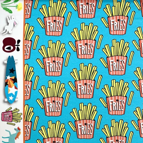 Bio Sweat - OMG Fries - Col. 01 - türkis - Classic No. 1 - Hamburger Liebe - Albstoffe