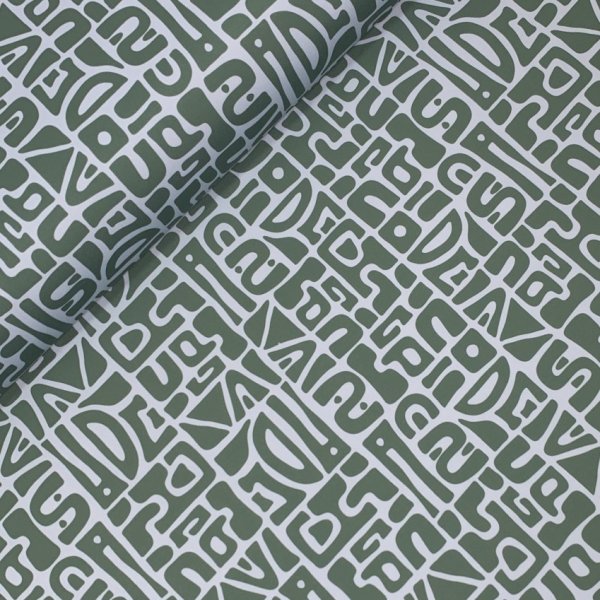 Sportjersey - bi-elastisch matt - Abstract Inca - grün/hellblau