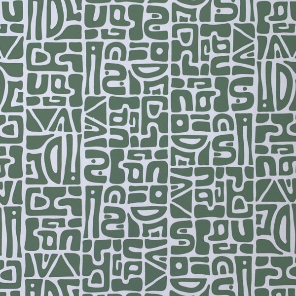 Sportjersey - bi-elastisch matt - Abstract Inca - grün/hellblau