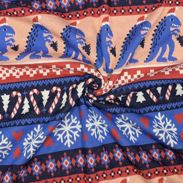 Bio Jacquard - Knitty REXmas - Col. 1 blue navy - REXmas - Hamburger Liebe - Albstoffe
