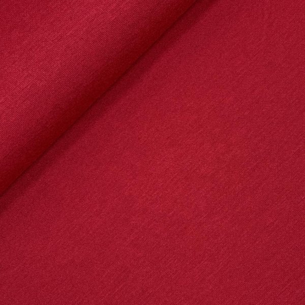 Viskose Strick Jersey - Merino Touch - uni - red