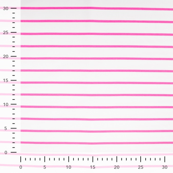 RESTSTÜCK 0,60m !!! - French Terry - Neon Stripes - neon pink/white