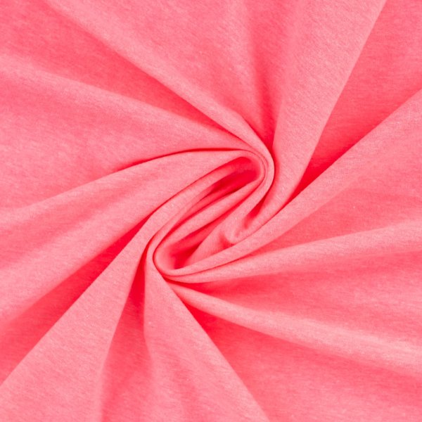 French Terry - uni - neon pink meliert