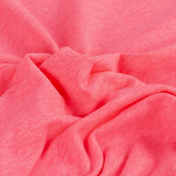French Terry - uni - neon pink meliert