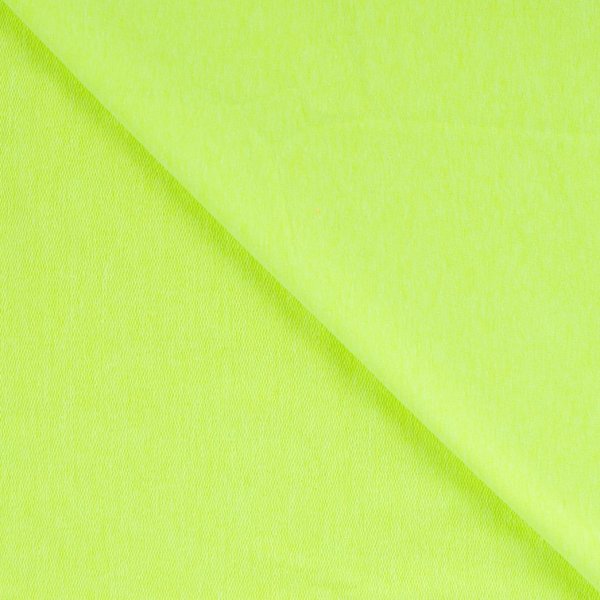 French Terry - uni - neon lime meliert