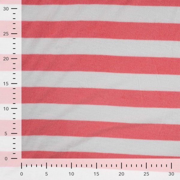 Baumwoll Frottee Terry - Balance Stripes - pink