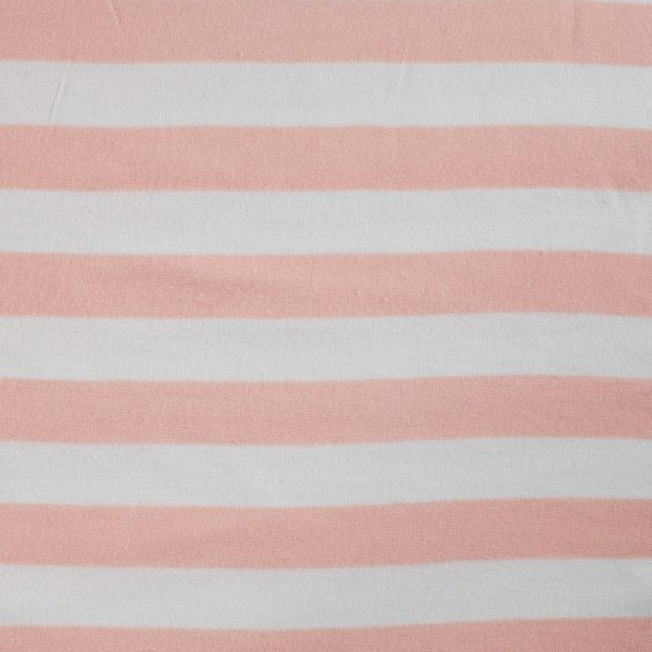 Baumwoll Frottee Terry - Balance Stripes - puder