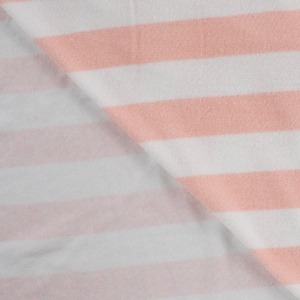 Baumwoll Frottee Terry - Balance Stripes - puder