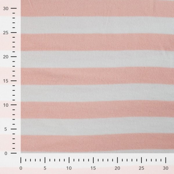 Baumwoll Frottee Terry - Balance Stripes - puder