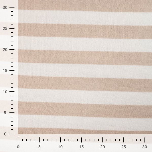 Baumwoll Frottee Terry - Balance Stripes - sand
