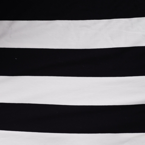 French Terry - Blockstreifen - black/white