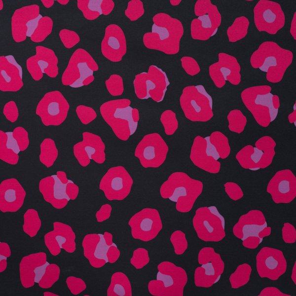 RESTSTÜCK 0,90m !!! - Softshell - Coloured Leopard - fuchsia