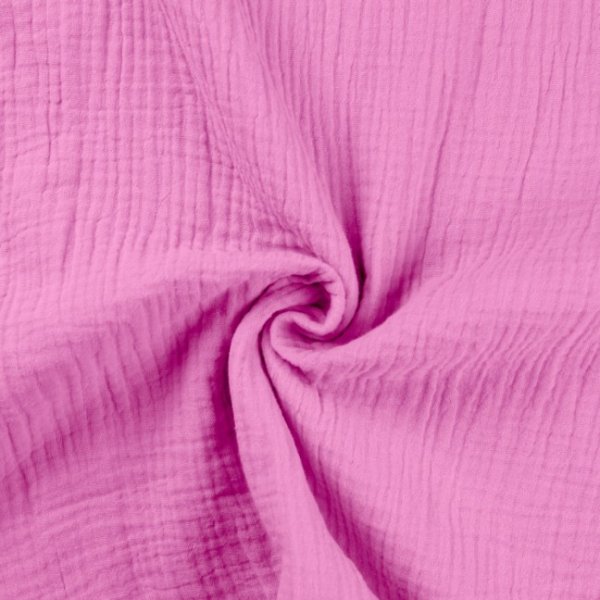 Musselin - uni - fuchsia