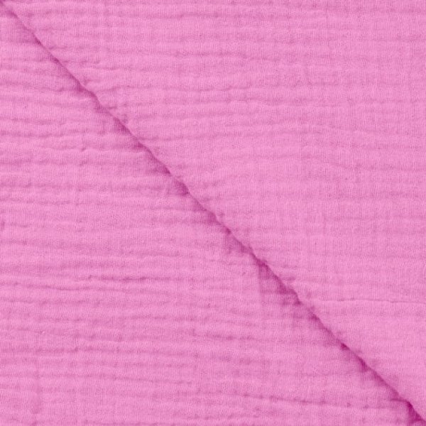 Musselin - uni - fuchsia