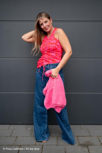 RESTSTÜCK 1,30m !!! - Modal French Terry - Love - rot/pink - Love Collection - Swafing by Kibadoo