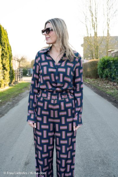 Viskose - Braid Stripe - royalblau - Geoluxe by Ki-ba-doo - Swafing