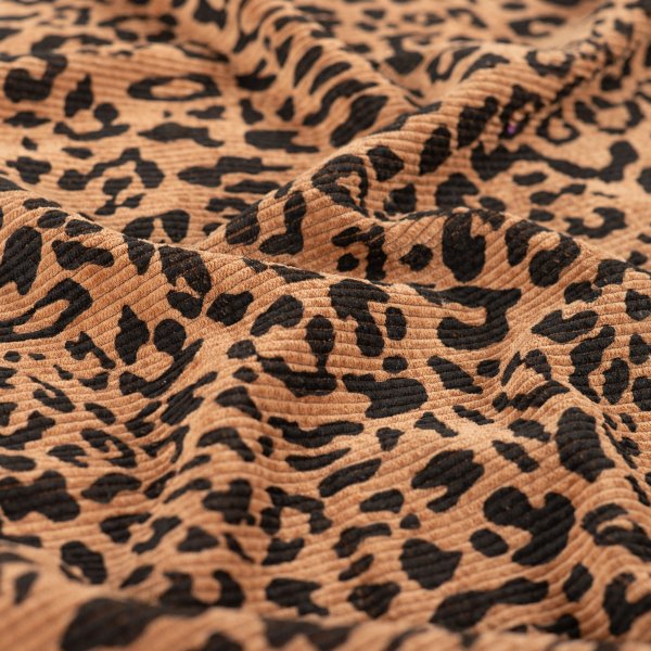 RESTSTÜCK 0,30m !!! - Cord - washed - Leo - camel