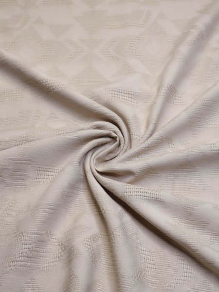 Viskose Baumwoll Jacquard mit ECOVERO™ Viskose Fasern - Vita - warm sand - meetMilk