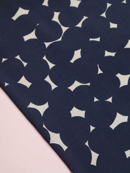 Viskose mit LENZING™ ECOVERO™ Fasern - Dotty - dark navy - MeetMilk