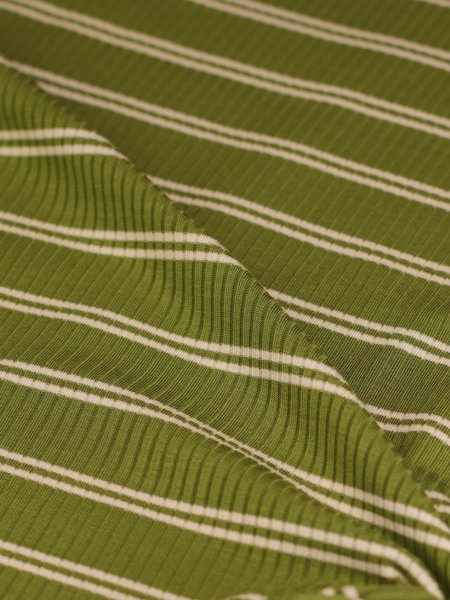 Derby Slim Stripe Jersey mit TENCEL™Modal - tea green - MeetMilk